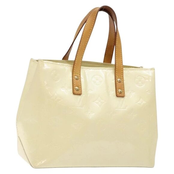 LOUIS VUITTON Monogram Vernis Reade PM Hand Bag Perle M91336 LV Auth 139003 - Picture 1 of 16